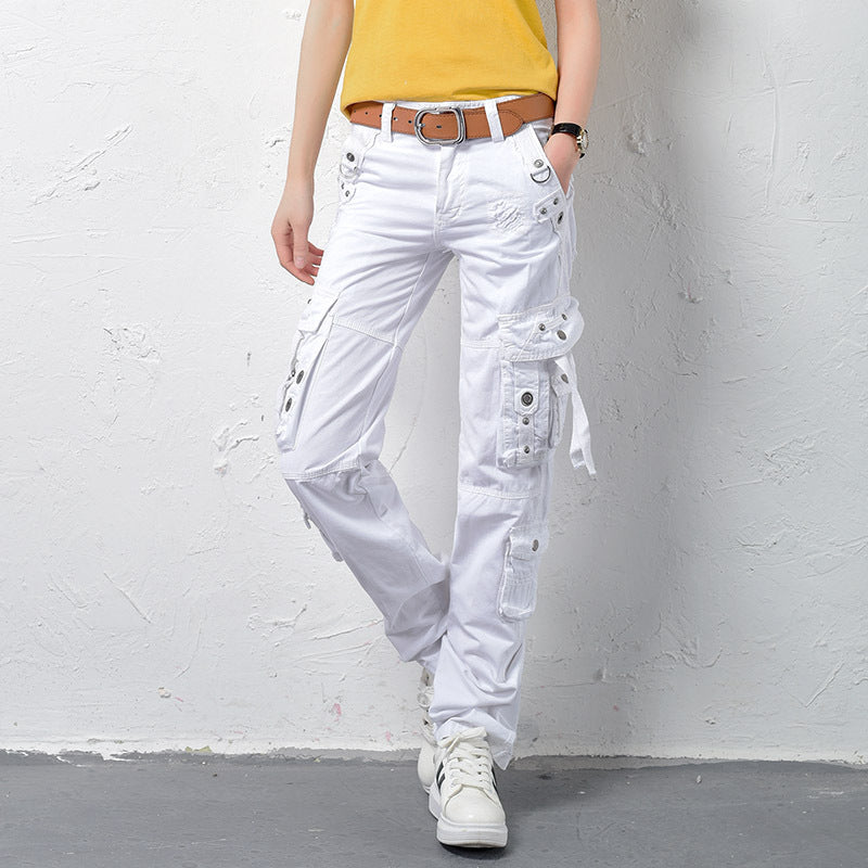 Military Combat Multi-pocket Straight Loose Cargo Pants