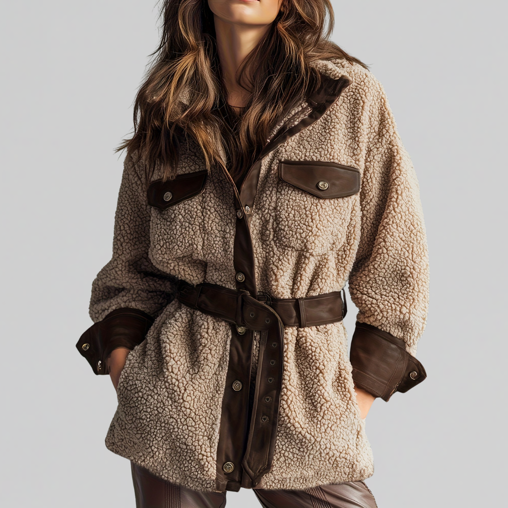 BRIDGET | BELTED TEDDY JACKET