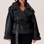 ARIA | BELTED SHEARLING COAT