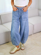 Women's Relaxed Fit Drawstring Denim Pants