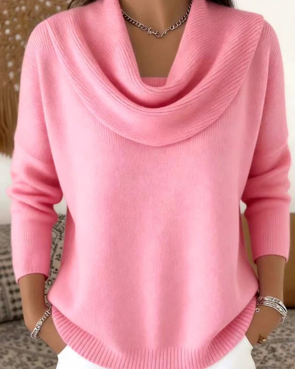 JOCELYN™ | Cozy Ruffled-neck Sweater