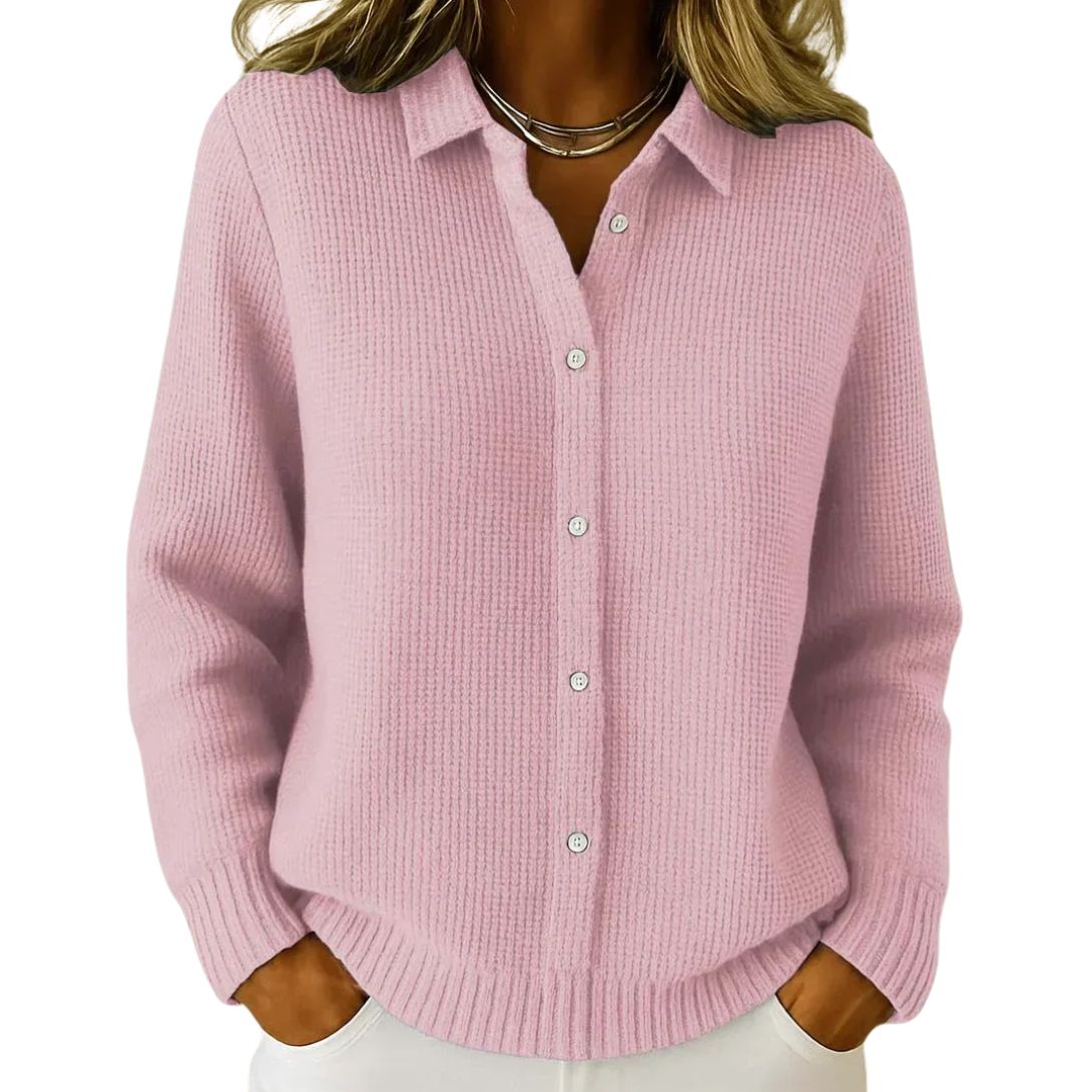 AURORA | TEXTURED KNIT BUTTON CARDIGAN