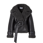 ARIA | BELTED SHEARLING COAT