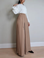 Lovely Pleated Overskirt Pants Set - Clearance Sale