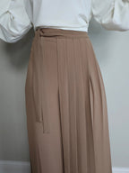 Lovely Pleated Overskirt Pants Set - Clearance Sale