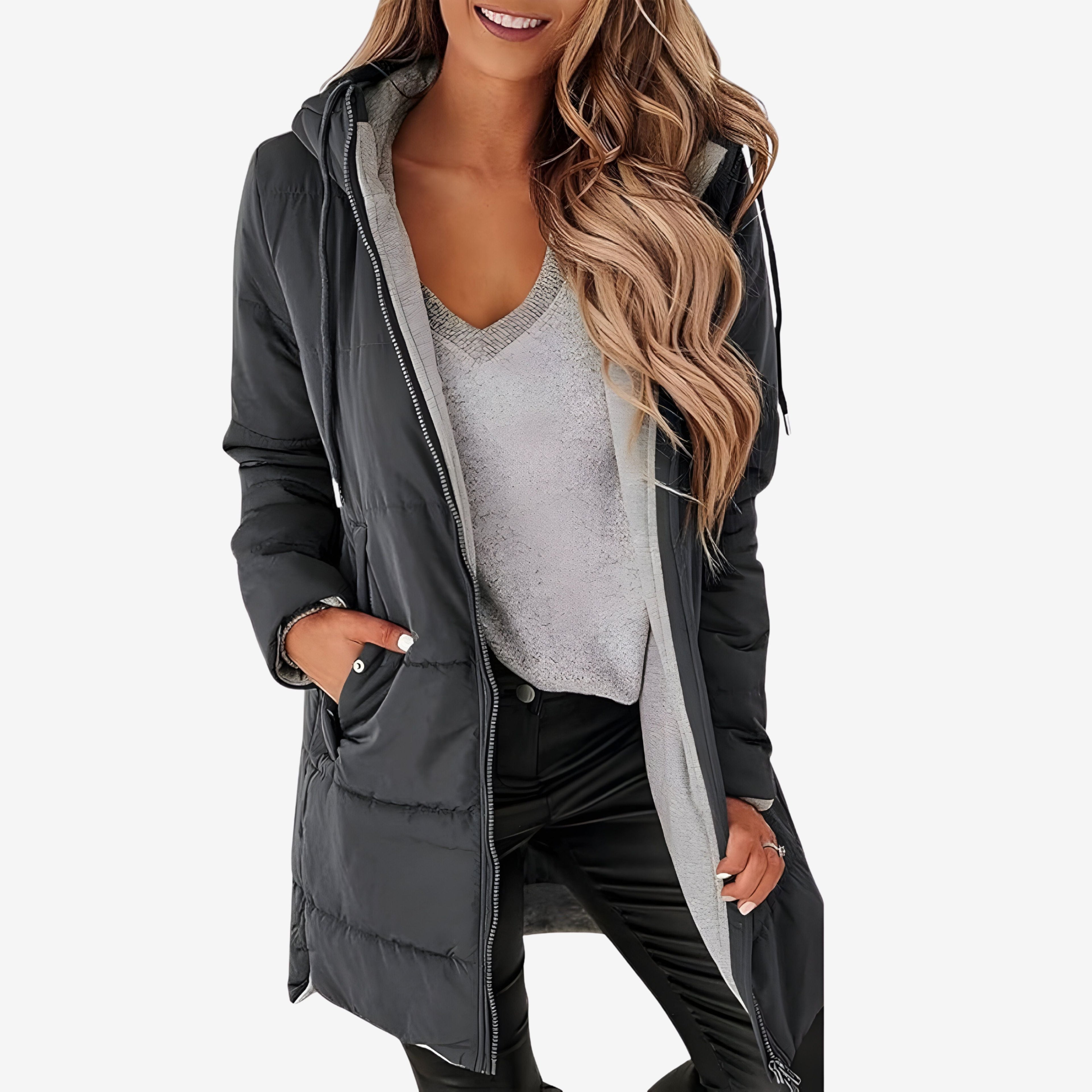 ARLENA | ELEGANT QUILTED DOWN PUFFER