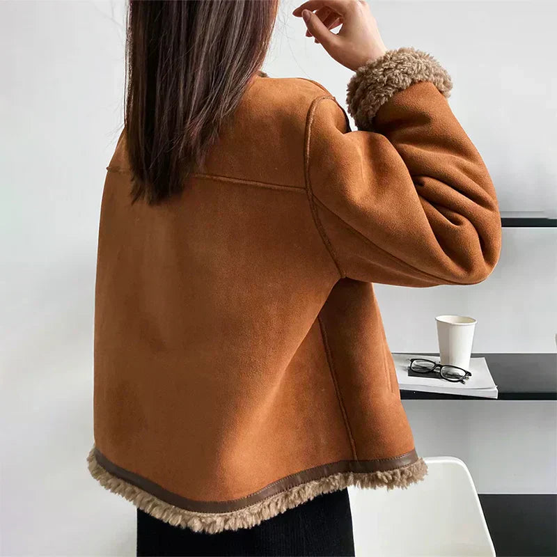 MIA | BUTTONED SHEEPSKIN JACKET